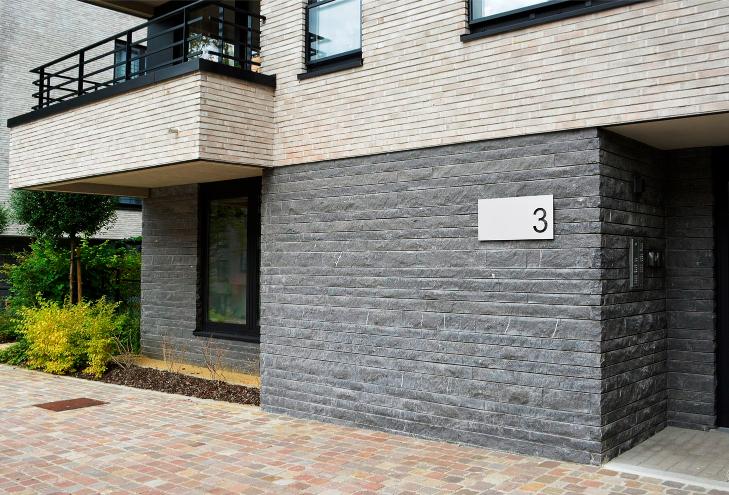 Black Stone Split Face facade