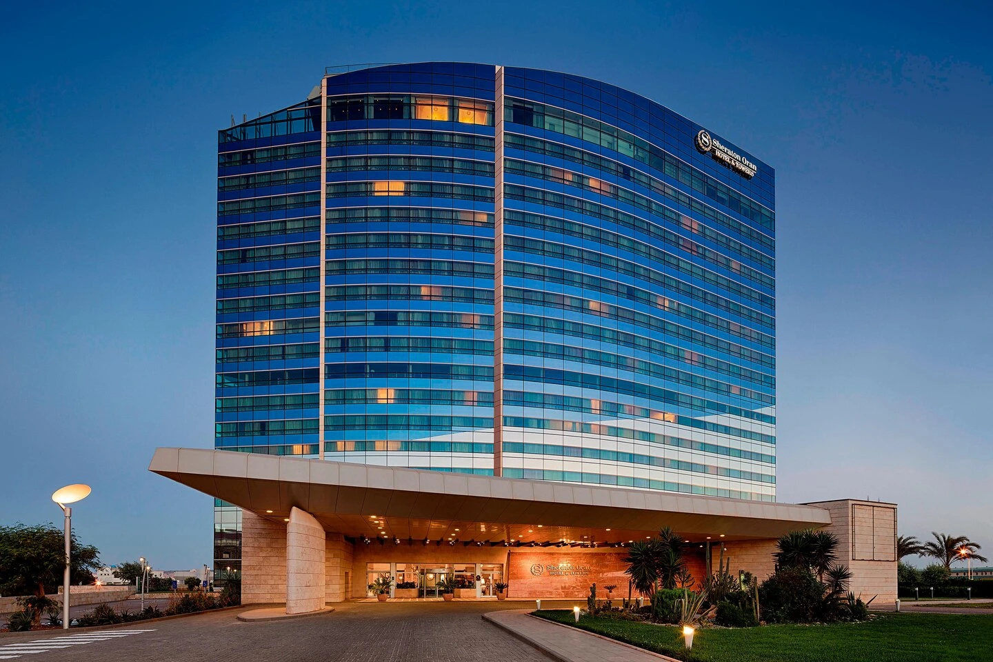 Sheraton hotel facade