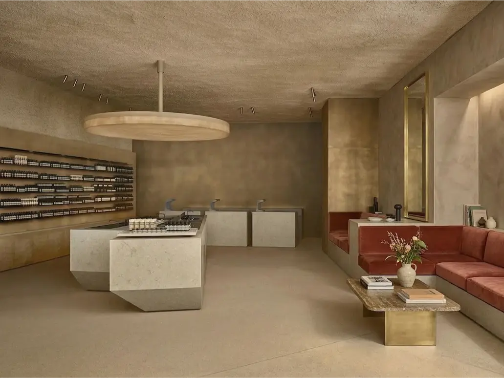 Store in Grolla Beige honed desk (1)
