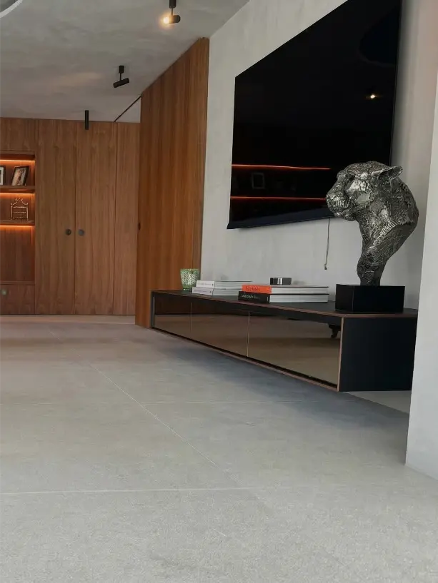 steps and floor olivo sandblasted brushed (6)