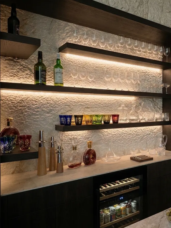 wall bar biancone backsplash rock finish (2)