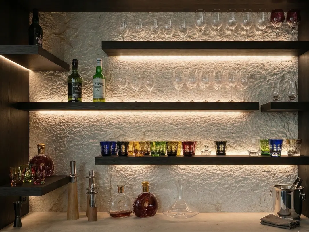 wall bar biancone backsplash rock finish (3)